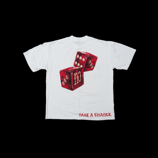 TAKE A CHANCE white-t red dice