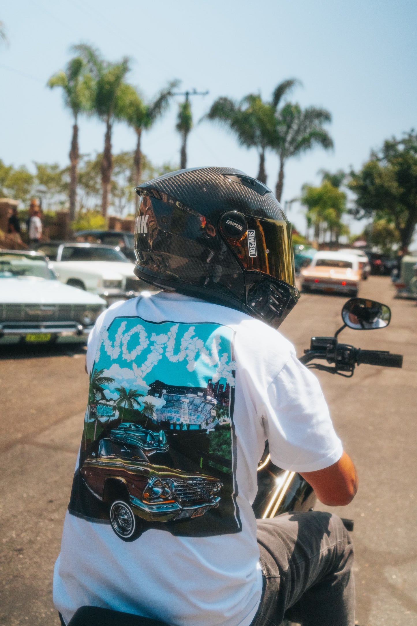 NOJUNK LOWRIDER WHITE TEE