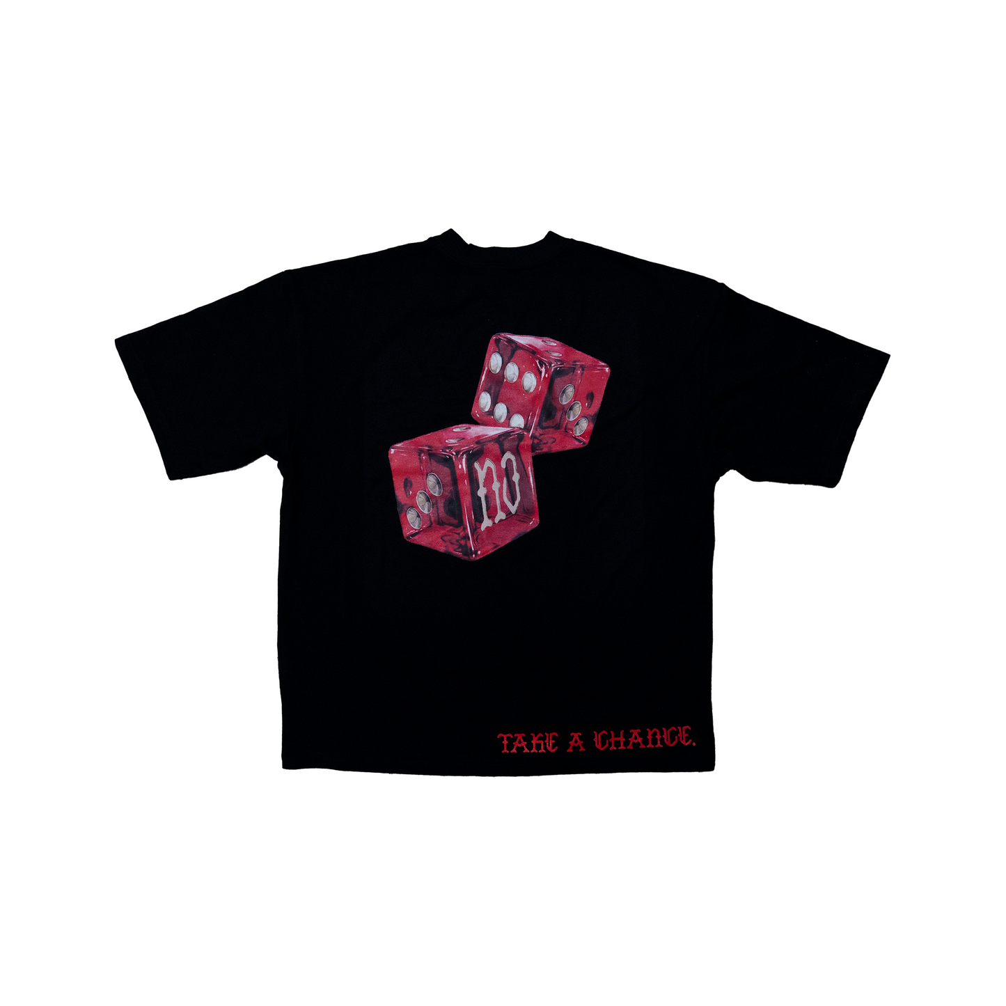 TAKE A CHANCE black-t red dice