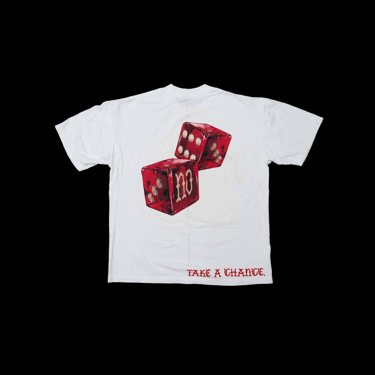 TAKE A CHANCE white-t red dice